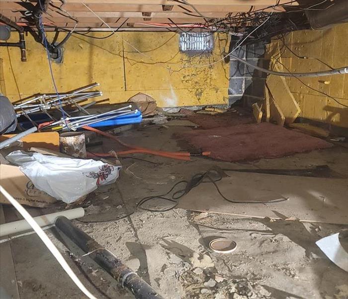 water damage to crawl space